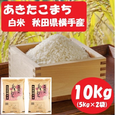【令和6年産】秋田県横手市産 あきたこまち 白米 10kg(5kg×2袋)