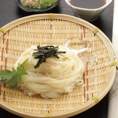 秋田名産稲庭うどん 食べ比べ 11～12人前 計1,140g (京家稲庭半生うどん・齋藤製麺醍醐味)