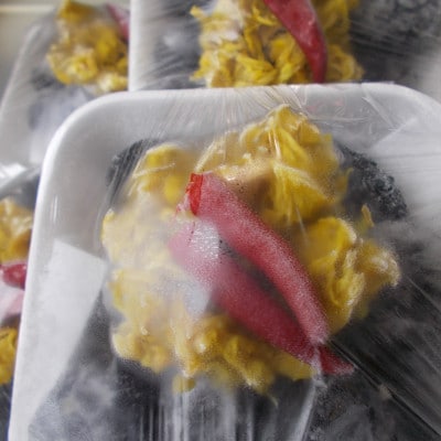 【玄米と漬け】(おく漬け)菊入フローズン秋田丸小茄子漬け(冷凍品)180g6パック入り