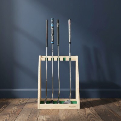 WOOD WORKS ゴルフクラブスタンド パターラック5本用 【本体カラー:ナチュラル】