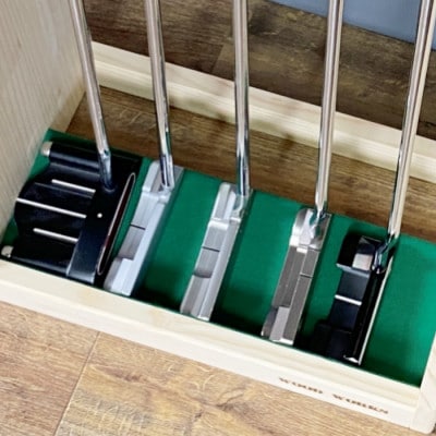 WOOD WORKS ゴルフクラブスタンド パターラック10本用 【本体カラー:ナチュラル】