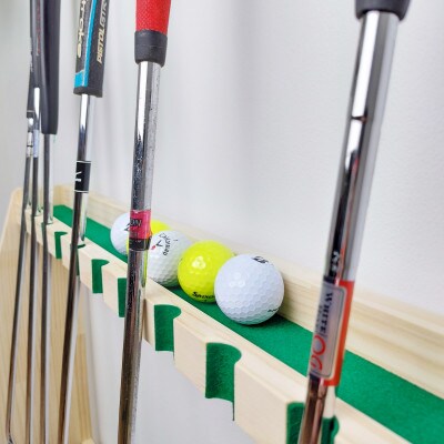 WOOD WORKS ゴルフクラブスタンド パターラック10本用 【本体カラー:ナチュラル】