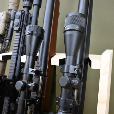 WOOD WORKS ガンラック ライフルスタンド 5丁掛【本体:ナチュラル】