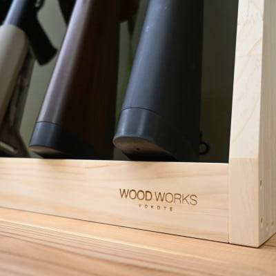 WOOD WORKS ガンラック ライフルスタンド 5丁掛【本体:ナチュラル】