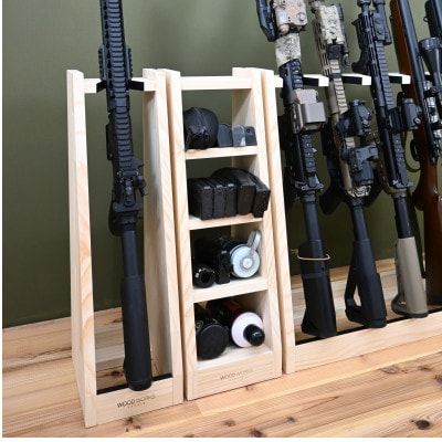 WOOD WORKS ライフルスタンド 1丁掛【本体:ナチュラル】