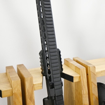 WOOD WORKS ライフルスタンド 1丁掛【本体:ライトブラウン】