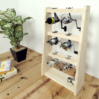 WOOD WORKS リールスタンドAタイプ/Mサイズ【本体カラー:ナチュラル】