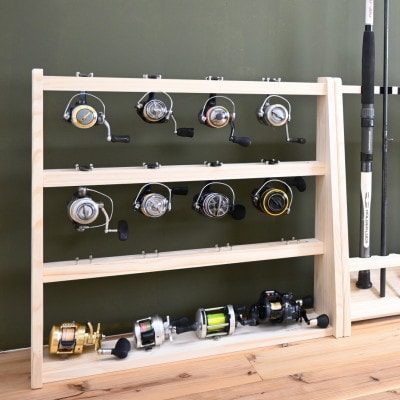 WOOD WORKS リールスタンドAタイプ/Lサイズ【本体カラー:ナチュラル】