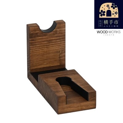 WOOD WORKS 日本製 ガンスタンド 1丁掛【本体カラー:ブラウン】