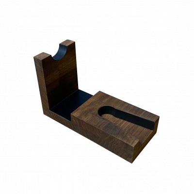 WOOD WORKS 日本製 ガンスタンド 1丁掛【本体カラー:ブラウン】