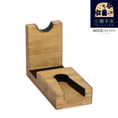 WOOD WORKS 日本製 ガンスタンド 1丁掛【本体カラー:ライトブラウン】