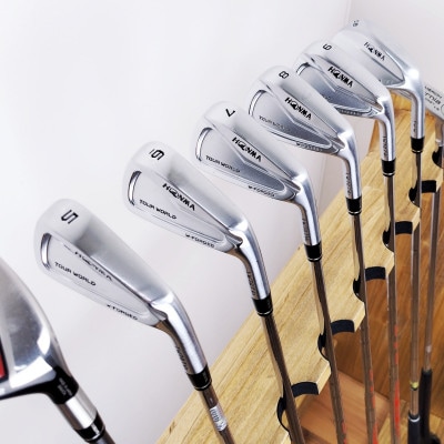 WOODWORKS　ゴルフクラブスタンド10本掛け　【本体カラー:ナチュラル】