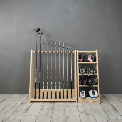 WOODWORKS　ゴルフクラブスタンド10本掛け　【本体カラー:ナチュラル】