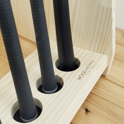 WOODWORKS　ゴルフクラブスタンド10本掛け　【本体カラー:ナチュラル】