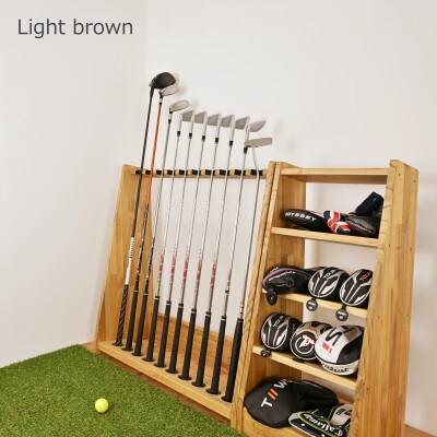 WOODWORKS　ヘッドカバー&マルチラック　【本体カラー:ライトブラウン】