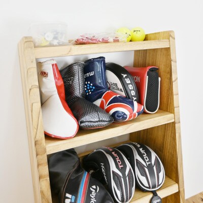 WOODWORKS　ヘッドカバー&マルチラック　【本体カラー:ライトブラウン】