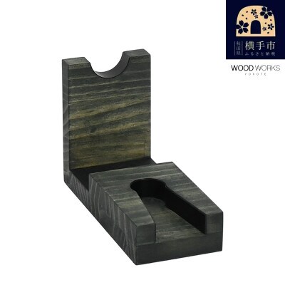 WOOD WORKS 日本製 ガンスタンド 1丁掛【本体カラー:ミリタリーグリーン】