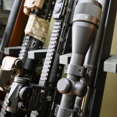 WOOD WORKS ガンラック ライフルスタンド 3丁掛【本体:ミリタリーグリーン】