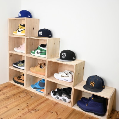 WOOD WORKS 日本製 シューズボックス (ロゴなし)3個セット
