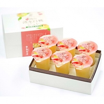 敷島堂 飲む 岡山清水白桃ジュレ 6本入[No.5735-0912]