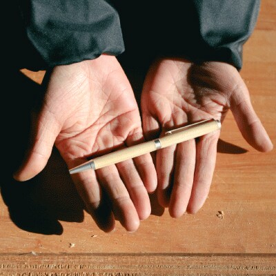 岡山県産のひのきを使用した世界でたったひとつのボールペン[No.5735-1700]