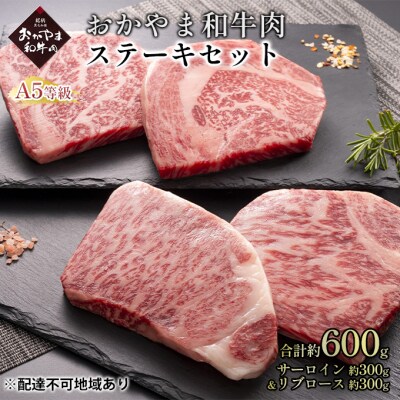 おかやま 和牛肉 A5 等級 ステーキ セット 合計約600g 牛肉 [No.5735-1832]