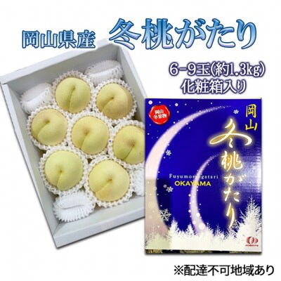 【2026年先行受付】冬桃がたり6～9玉(約1.3kg) 岡山県産 [No.5735-2004]