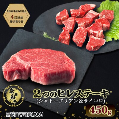 ステーキ 奈義和牛  ヒレステーキ 450g  岡山 [No.5735-2033]