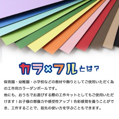 カラーダンボール【カラ × フル】12色セット 750サイズ