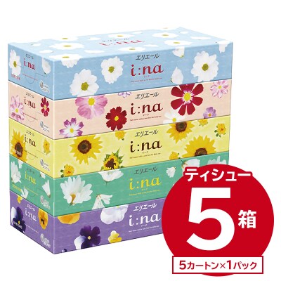 エリエール i:na(イーナ)ティシュー　150W5P×1パック