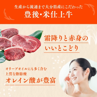 豊後・米仕上牛トモサンカクとイチボの希少部位焼肉セット(500g)
