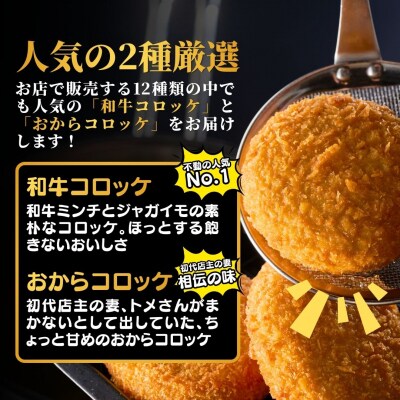 【スピード発送】 昔なつかしコロッケ 10個入(おからコロッケ、和牛コロッケ各5個) 揚げ物 惣菜