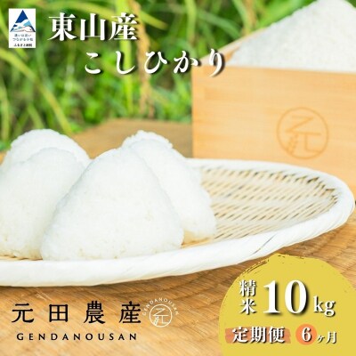 【先行予約】【定期便】令和8年産 コシヒカリ 精米10kg×6ヶ月 お米 白米 こしひかり 元田農産