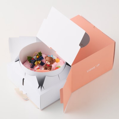 【いちごのクリスマスケーキ】日時指定可 くまさんのクリスマスケーキ [125L09]