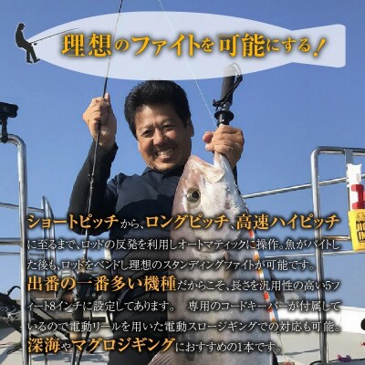 ロッド ESJシリーズ ESJ583 パワースロー スロージギング ジギング釣り竿　H153-157