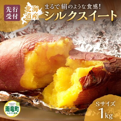 【数量限定】あま～い畑スイーツ!北海道雨竜町産 さつまいも 「シルクスイート」 Sサイズ 1kg