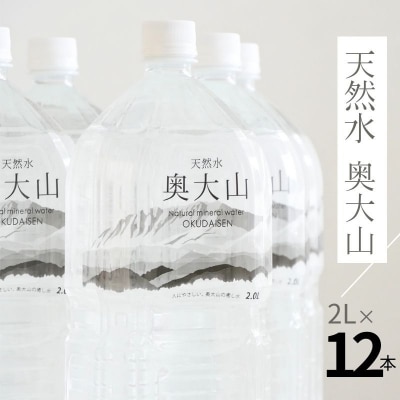 天然水奥大山 2L×12本 ミネラルウォーター 軟水 ペットボトル 2リットル 0201