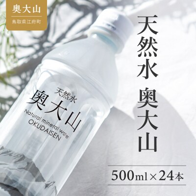 天然水奥大山 500ml×24本 ミネラルウォーター 軟水 ペットボトル 500ミリ ヨーデル