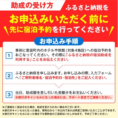 豊富温泉 宿泊助成 12,000円分