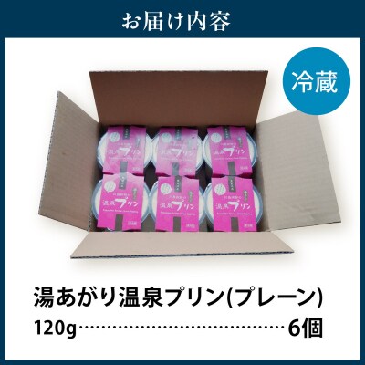 湯あがり温泉プリン プレーン 120g×6個