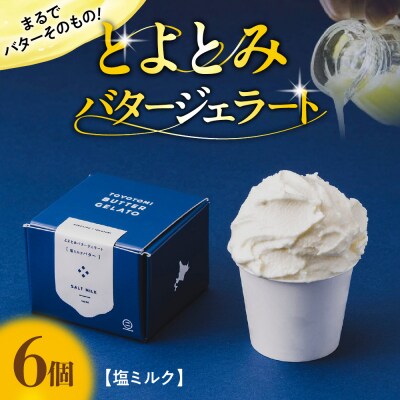 とよとみバタージェラート【塩ミルク6個セット】
