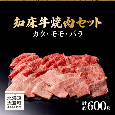 知床牛焼肉セット計約600g(カタ・モモ・バラ) OSG005
