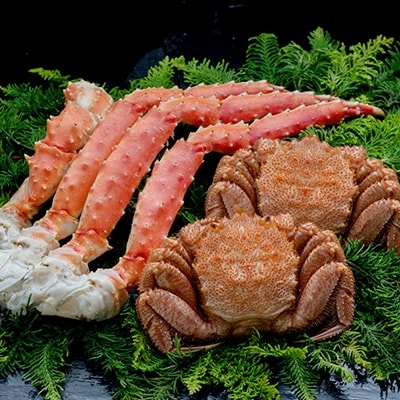 【蟹セット】 ボイル毛蟹350g×2・タラバ脚800g ふるさと納税 蟹 F4F-0693