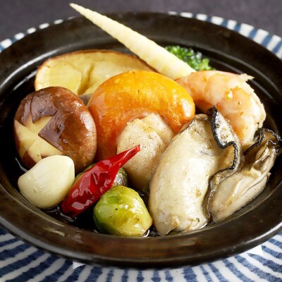 CAMPDEROBATA 3品 Aセット キャンプ飯 北海道産 牡蠣 帆立 アヒージョ 辛子明太子と