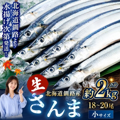 期間限定 新鮮 生さんま 2kg18～20尾 【2026年10月上旬より発送開始】