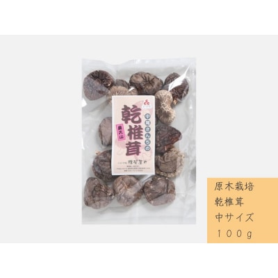 中尾さんちの乾椎茸 中 原木栽培  100g 1袋 干しシイタケ / SAC中尾 椎茸屋 0787
