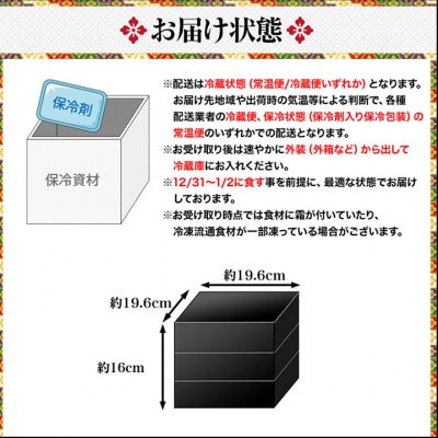 【京都祇園 料亭や満文監修】おせち三段重「京ぎをん」約3～4人前|京都 料亭おせち 定番 人気おせち