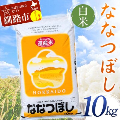 【令和7年産】ななつぼし 10㎏ 白米 北海道産 米 コメ 通常発送 F5F-0160