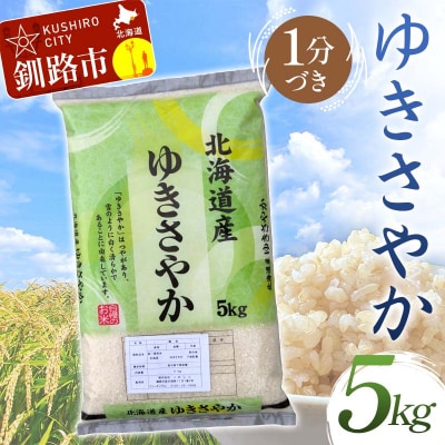 【令和7年度産】【新米】 ゆきさやか 5kg 1分づき 北海道産 通常発送 F4F-9337