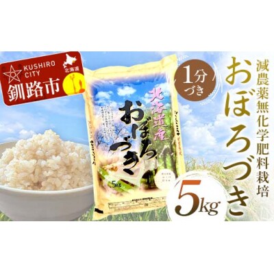 令和7年度産・新米 減農薬9割減 ・ 化学肥料不使用おぼろづき 5kg 1分づき F4F-9415